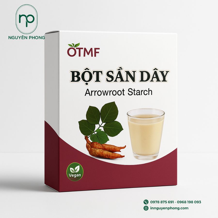 In Hộp Giấy Đựng Bột Sắn Dây